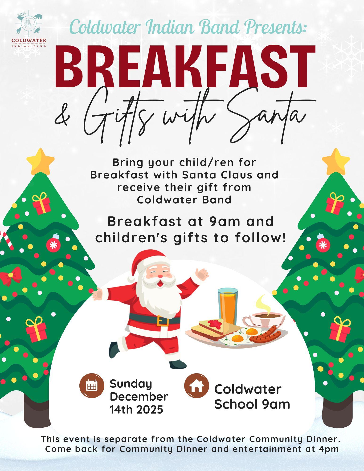 Coldwater Breaky with Santa Poster
